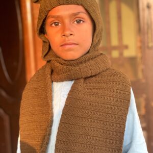 Hooded Scarf Crochet Pattern PDF Cozy Tutorial